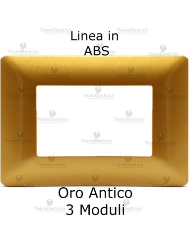 Placca in ABS oro antico compatibile con serie Bticino Matix	