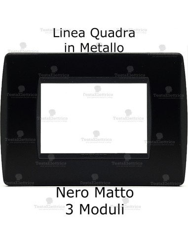 placca rettangolare in metallo compatibile living