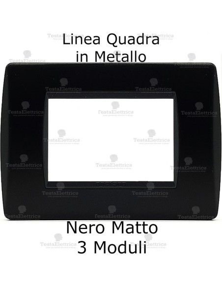 placca rettangolare in metallo compatibile living