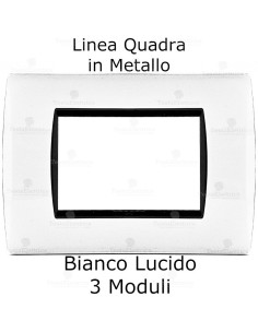 placche compatibili bticino living in metallo rettangolari quadrate