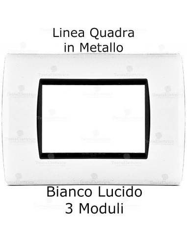 placche compatibili bticino living in metallo rettangolari quadrate