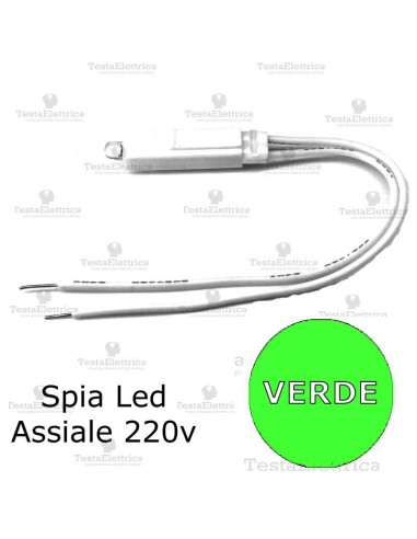Spia Led compatibile comandi assiali bticino living light axolute air e living now  verde 