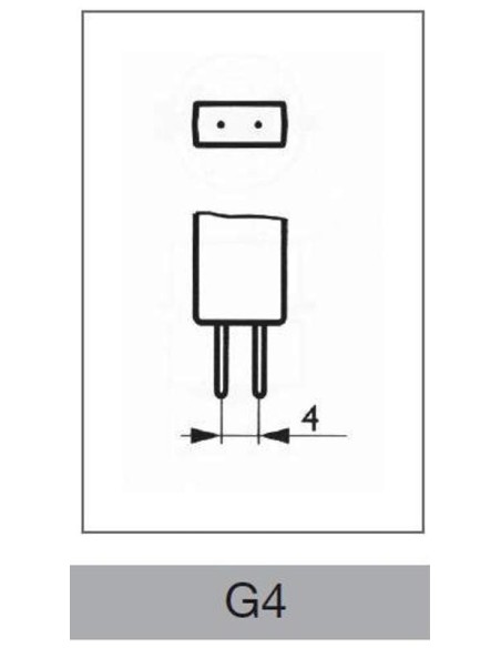 Lampadina alogena Bispina 20W 12V G4 Wiva 