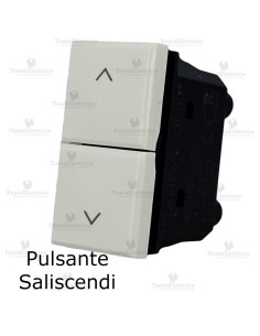 pulsante doppio compatibile bticino axolute bianca