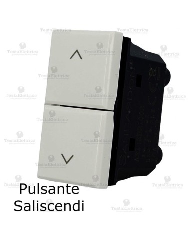 pulsante doppio compatibile bticino axolute bianca