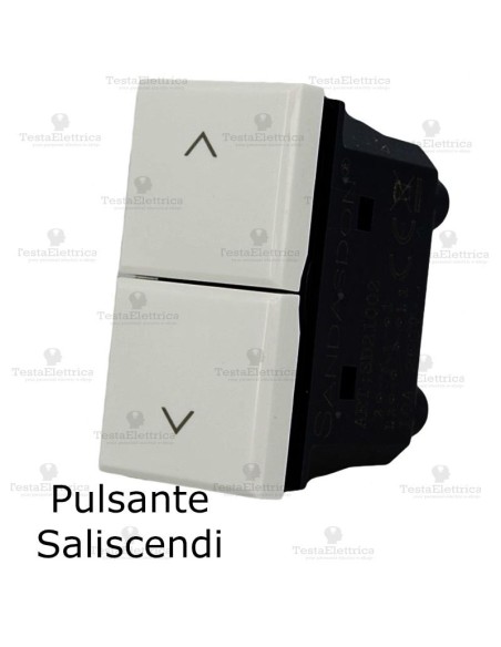 pulsante doppio compatibile bticino axolute bianca