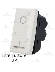 interruttore bipolare 01 compatibile bticino axolute bianca