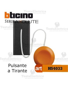 bticino axolute hs4033 - Pulsante a tirante antracite