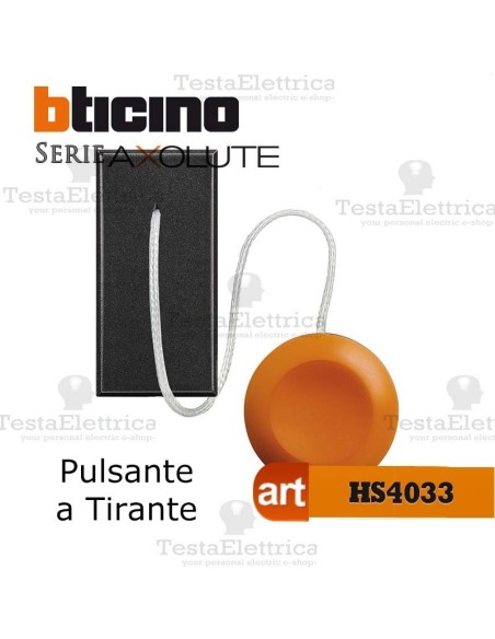 bticino axolute hs4033 - Pulsante a tirante antracite