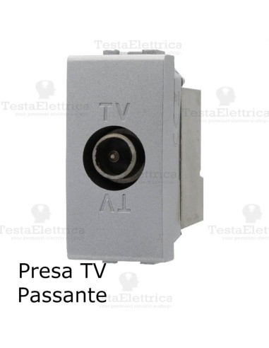 presa tv  grigia compatibile living