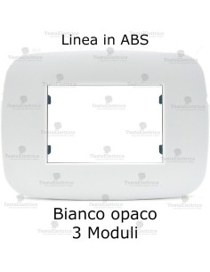 Placca bianco opaco compatibile bticino living light