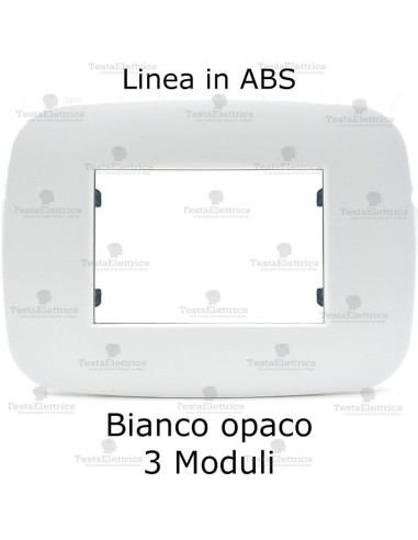Placca bianco opaco compatibile bticino living light