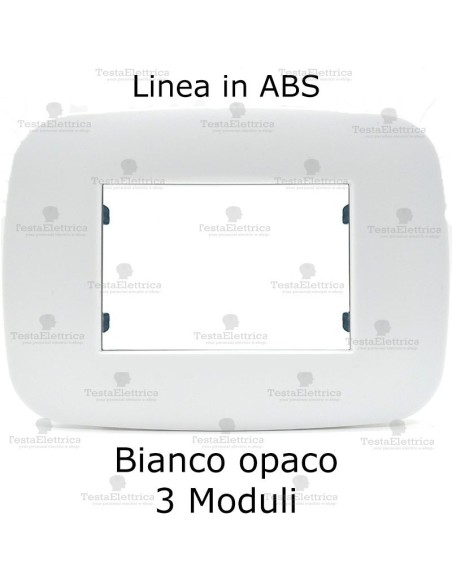 Placca bianco opaco compatibile bticino living light
