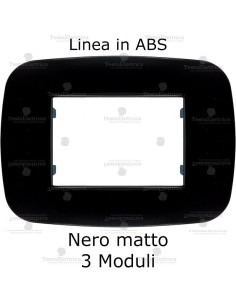 Placchetta nera compatibile bticino living