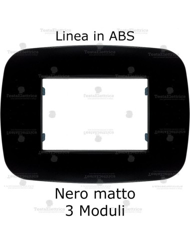 Placchetta nera compatibile bticino living