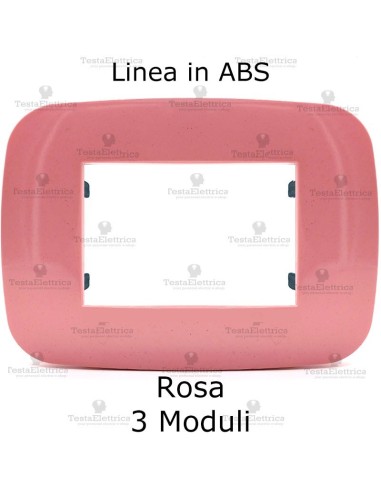 Placca Rosa compatibile con serie Bticino LivingLight