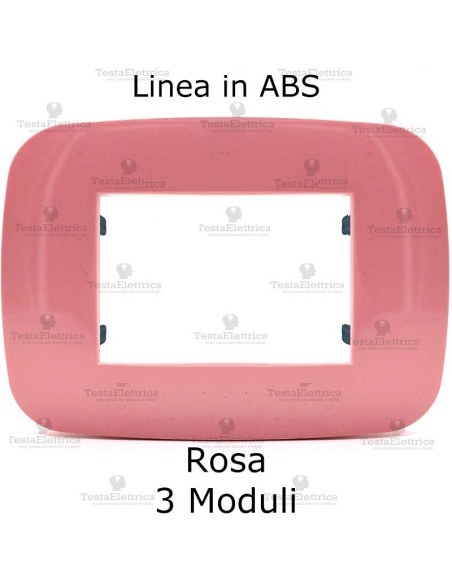 Placca Rosa compatibile con serie Bticino LivingLight