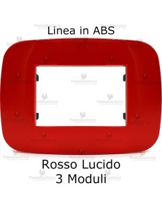 Placca Rosso compatibile con serie Bticino LivingLight