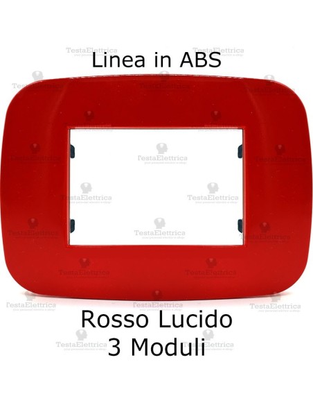 Placca Rosso compatibile con serie Bticino LivingLight