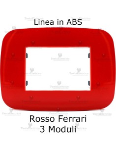Placca Rosso Ferrari compatibile con serie Bticino LivingLight