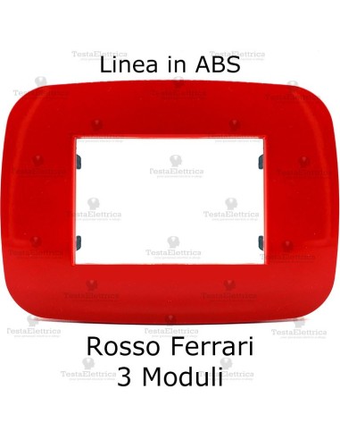 Placca Rosso Ferrari compatibile con serie Bticino LivingLight
