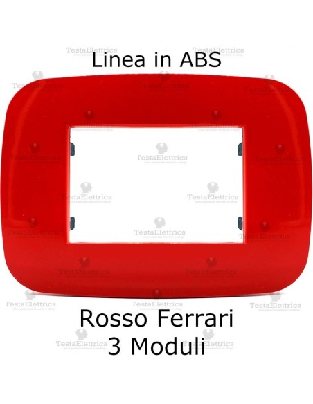 Placca Rosso Ferrari compatibile con serie Bticino LivingLight