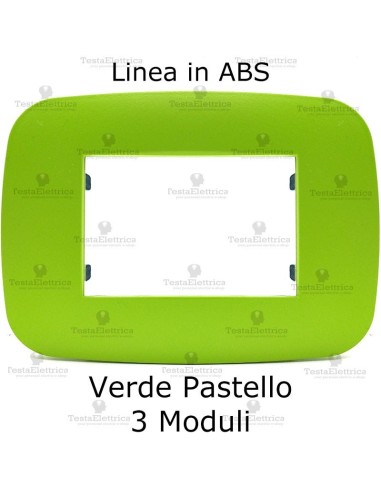 placca linea BIG Verde Pastello compatibile bticino living light