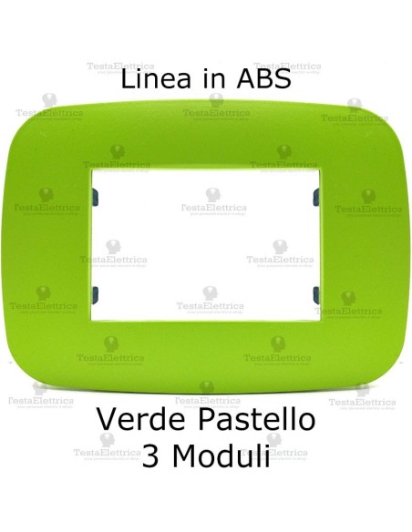 placca linea BIG Verde Pastello compatibile bticino living light