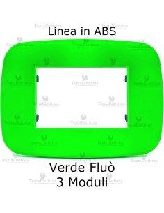 placca linea BIG Verde Fluò compatibile bticino living light