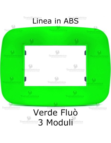 placca linea BIG Verde Fluò compatibile bticino living light
