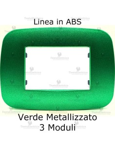 placca linea BIG Verde Metallizzato compatibile bticino living light