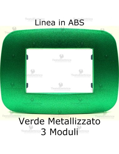 placca linea BIG Verde Metallizzato compatibile bticino living light