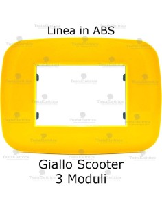 placca linea BIG Giallo Scooter compatibile bticino living light