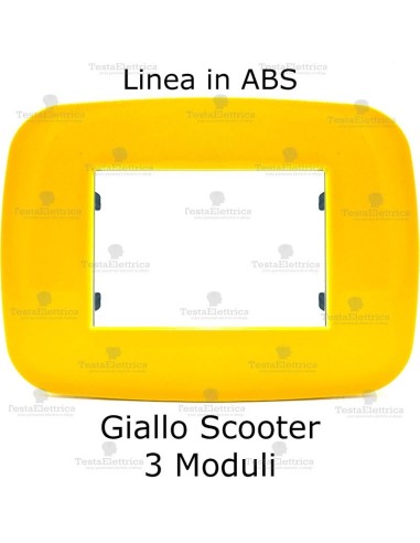 placca linea BIG Giallo Scooter compatibile bticino living light