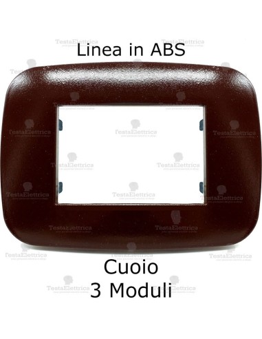 placca linea BIG Cuoio compatibile bticino living light