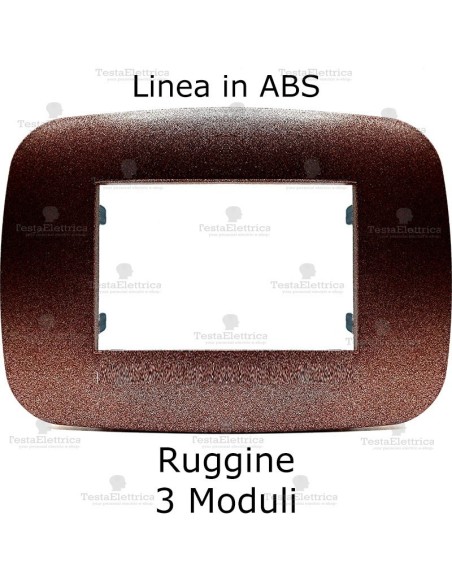 placca linea BIG Ruggine compatibile bticino living light