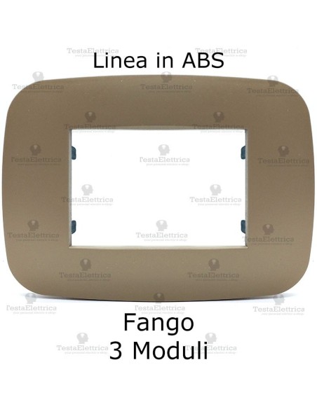 placca linea BIG Fango compatibile bticino living light