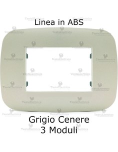 placca linea BIG Grigio Cenere compatibile bticino living light