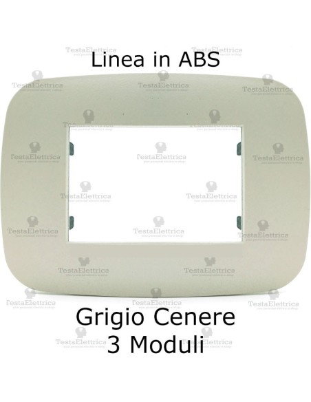 placca linea BIG Grigio Cenere compatibile bticino living light