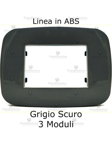 placca linea BIG Grigio Scuro compatibile bticino living light