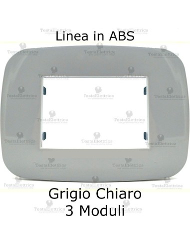 placca linea BIG Grigio Chiaro compatibile bticino living light