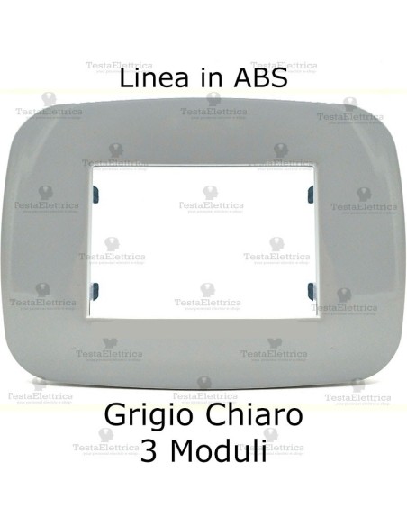 placca linea BIG Grigio Chiaro compatibile bticino living light