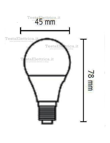 Lampadina a led  mini sfera 5 Watt E14 Stone