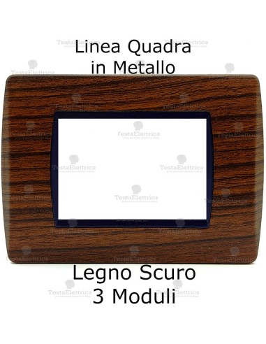 placchetta rettangolare in metallo 