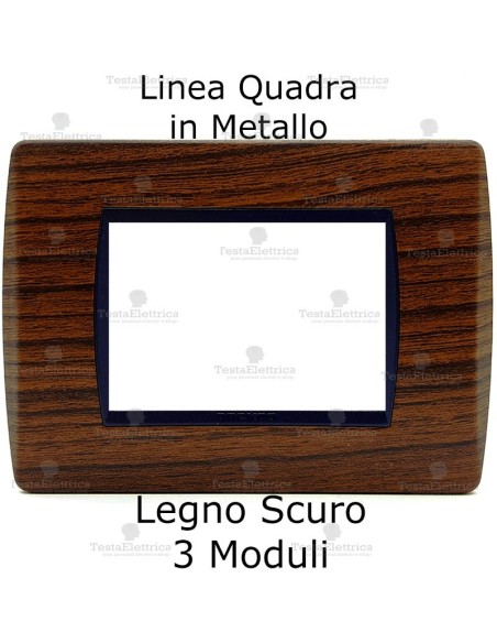 placchetta rettangolare in metallo 