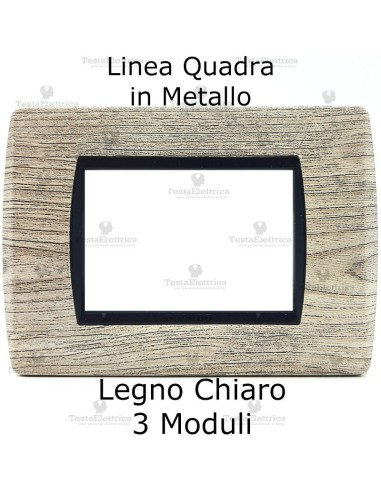 Placca per interruttori in metallo