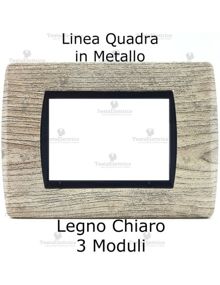 Placca per interruttori in metallo