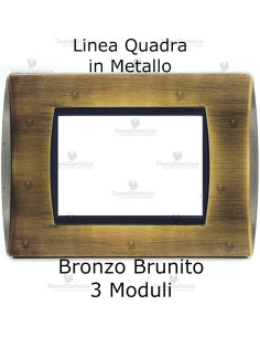 Placca bronzo in metallo
