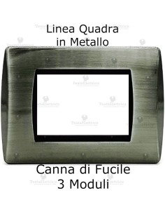 Placca canna di fucile in metallo