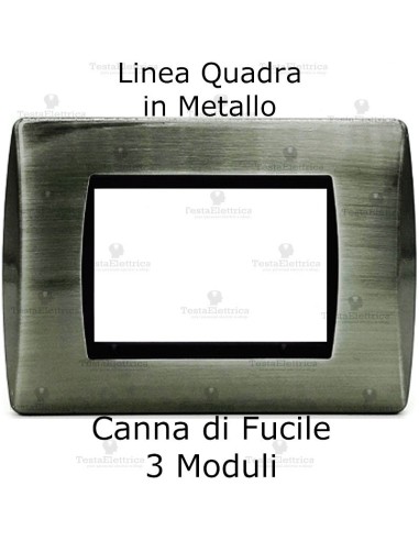 Placca canna di fucile in metallo